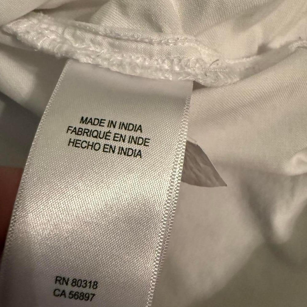 White Lucky Brand button up lyocell shirt size L - Picture 5 of 7